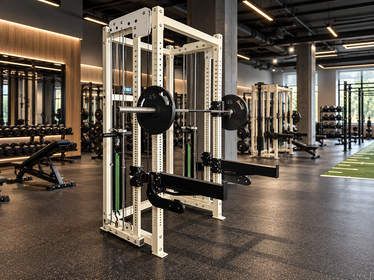 PowerCurve strength equipment in a commercial gym